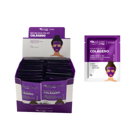 CAJA CON 60 UND MASCARILLA FACIAL PEEL OFF COLÁGENO MAX LOVE