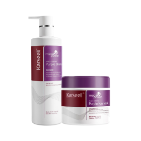 KIT MATIZADOR PURPLE HAIR + PURPLE SHAMPOO KARSEELL 