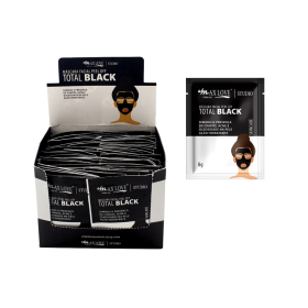 CAJA CON 60 UND MASCARILLA FACIAL PEEL OFF TOTAL BLACK MAX LOVE