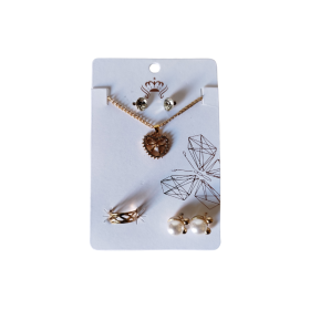 SET CON COLLAR, CARAVANAS Y ANILLO BIJU