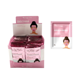 CAJA CON 60 UND MASCARILLA FACIAL PEEL OFF ARCILLA ROSA MAX LOVE